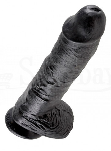 COCK 10 INCH W/ BALLS BLACK