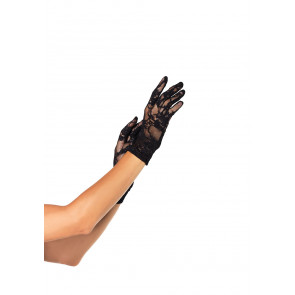 STRETCH LACE WRIST LENGTH GLOVES OS